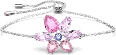 Bracelet Fleur Rose Swarovski Gema