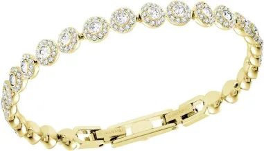 Bracelet Angelic Swarovski or jaune et cristaux blancs — vue 2