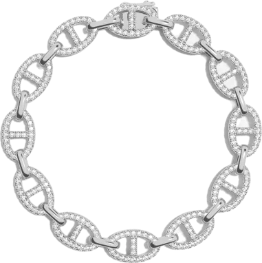 Bracelet Chaîne APM Monaco Argent 925 - Maille Marine