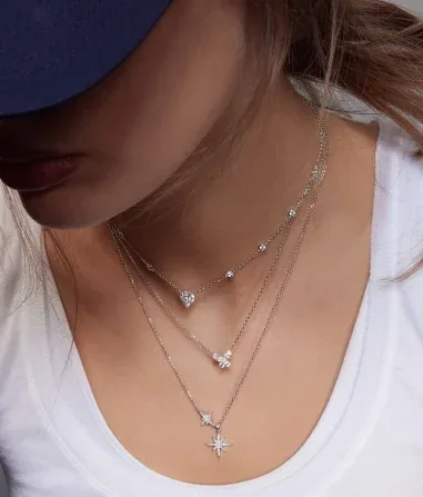 Collier Papillon APM Monaco - Argent 925 et Cristaux — vue 4