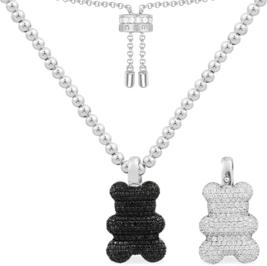 Collier APM Monaco Yummy Bear Mood - Ours pavé de cristaux