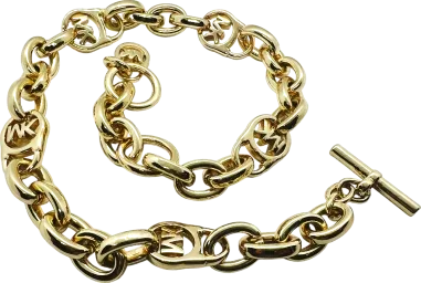Collier Michael Kors Brillance - Chaîne doré jaune