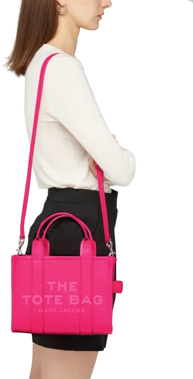 The Mini Tote Bag Marc Jacobs Rose Fuschia — vue 5