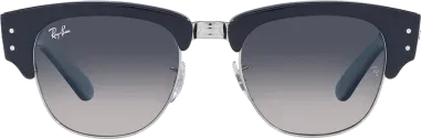 Lunettes de soleil Ray-Ban Mega Clubmaster bleues — vue 2