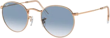 Lunettes de soleil Ray-Ban Round Metal dorées or rose