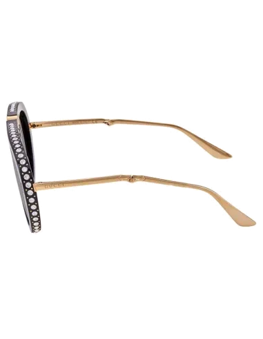 Lunettes de soleil Gucci pliantes ornées de brillants — vue 2