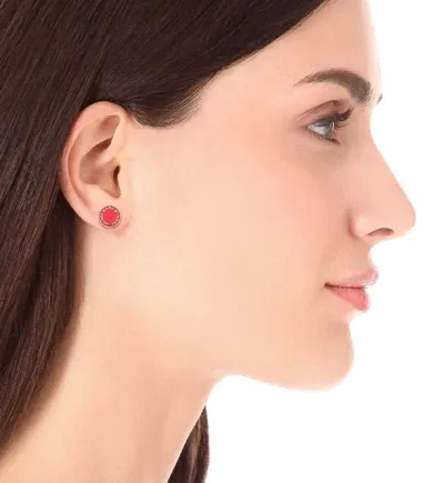 Boucles d'oreilles Disque Rose Marc by Marc Jacobs — vue 5