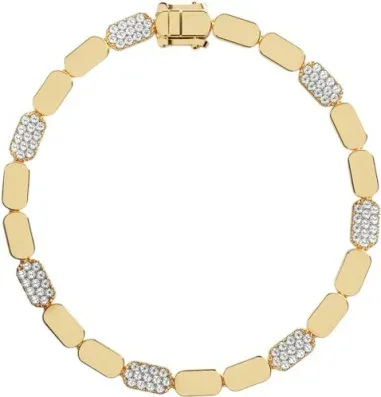 Bracelet Yacht Club APM Monaco - Or jaune et cristaux
