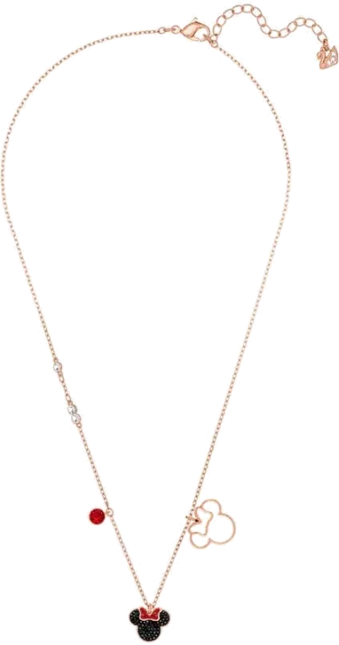Collier Swarovski Minnie Plaqué Or Rose — vue 2