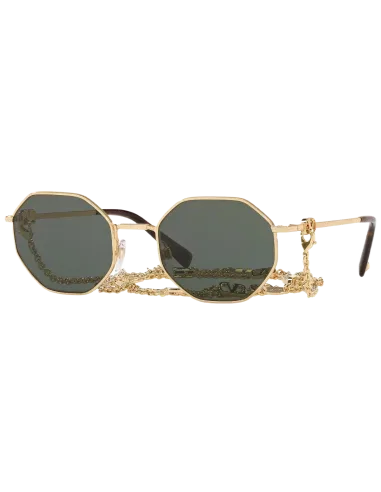 Lunettes de soleil Valentino Garavani VA2040 Hexagonales avec chaîne