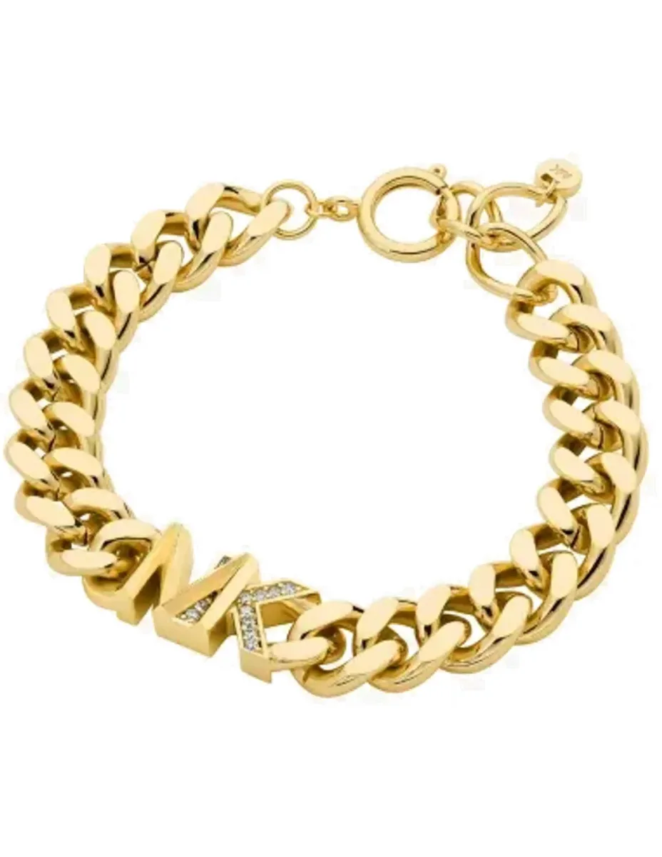Bracelet Michael Kors Premium Plaqué Or et Zircons