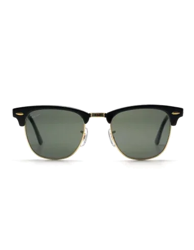 Ray-Ban Clubmaster RB3016 Noir et Or — vue 2