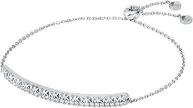 Bracelet Michael Kors à barre monogramme en argent 925