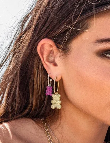 Boucle d'oreille Yummy Bear Baby Valentin APM Monaco — vue 2
