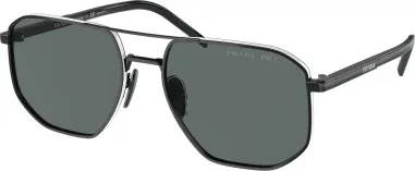 Lunettes de soleil Prada PR 59YS aviator noir