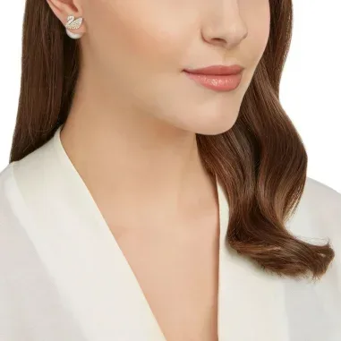 Boucles d'oreilles Swarovski Iconic Swan Lake multicolore — vue 4