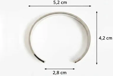 Bracelet Manchette Emporio Armani Acier Argenté — vue 4