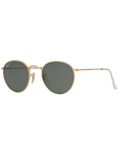 Ray-Ban Round Metal - Or Mat Polarisés