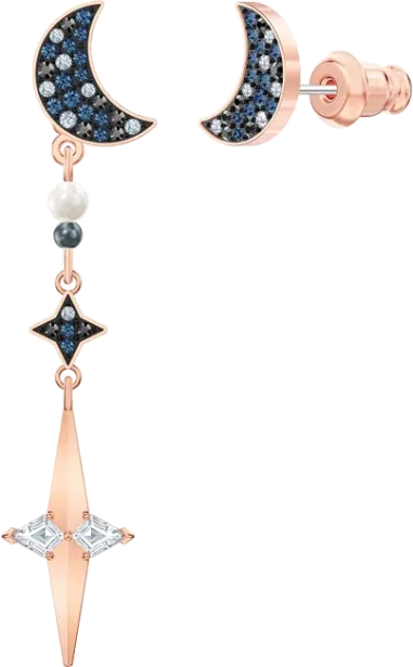 Boucles d'oreilles Symbolic en plaqué or rose — vue 3