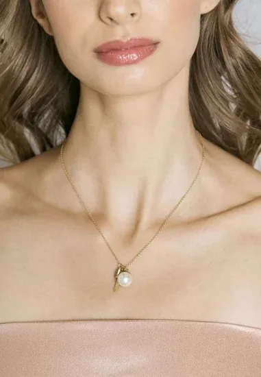 Collier Michael Kors Acier Doré et Perle — vue 3