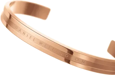 Bracelet Elan Daniel Wellington en acier doré or rose — vue 3