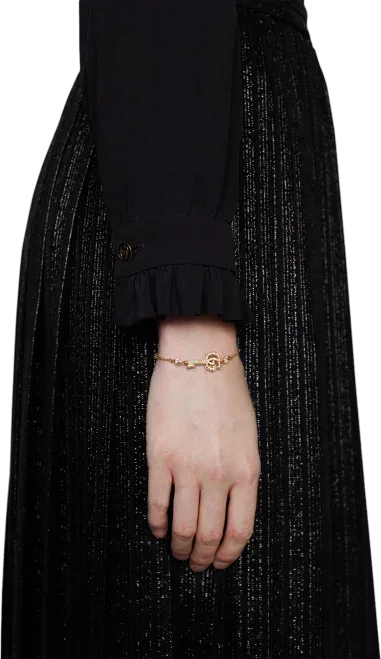 Bracelet Gucci Clé Double G Cristaux — vue 4
