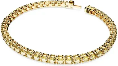 Bracelet Tennis Matrix Swarovski - Cristaux Jaune Solaire — vue 2