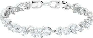 Bracelet Louison Swarovski - Cristaux Blancs Plaqué Rhodium — vue 2
