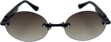 Chrome Hearts Deep 3 - Lunettes de soleil rondes noires — vue 2