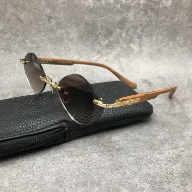 Lunettes de soleil Diamond cerclés marron - Chrome Hearts — vue 6