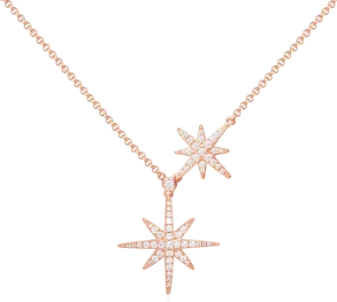 Collier Ajustable Double Météorites Étoiles APM Monaco — vue 2