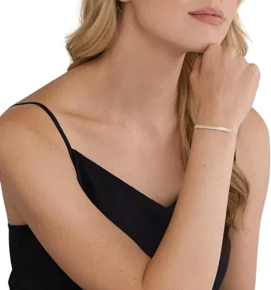 Bracelet Gourmette Michael Kors Premium Pavé Argent — vue 3