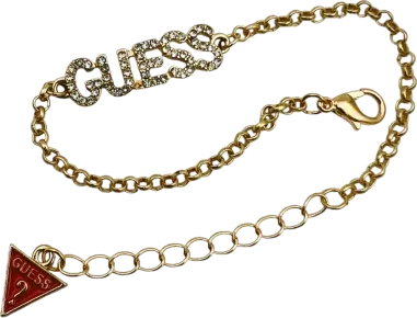 Bracelet Guess Ajustable Doré aux Cristaux