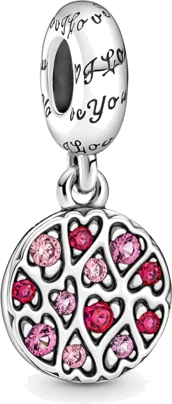 Charm Coeur Scintillant Rose - Pandora