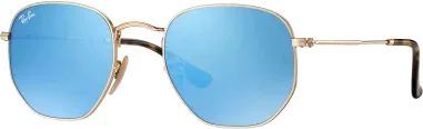 Lunettes de soleil Ray-Ban Hexagonal Flat Lenses - Verres bleu miroirs