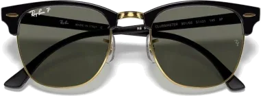 Lunettes de soleil Ray-Ban Clubmaster noir polarisées — vue 2