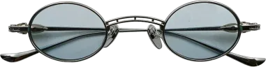 Lunettes de soleil rondes Chrome Hearts vintage en métal — vue 18