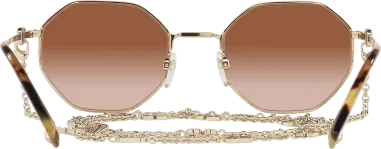 Lunettes de soleil Valentino Garavani VA2040 Hexagonales avec chaîne — vue 8