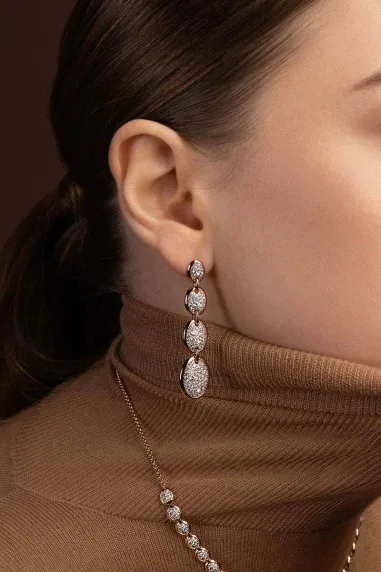 Boucles d'oreilles Festival Ovales Chocolat - APM Monaco — vue 2