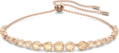 Bracelet Emily Swarovski - Cristaux Roses et Or Rose