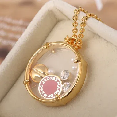 Collier Marc by Marc Jacobs - Disque Émail Rouge — vue 4