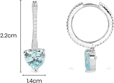 Boucles d'oreilles APM Monaco Argent et Oxyde de Zirconium — vue 4