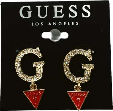 Boucles d'oreilles Guess lettre G charm triangle