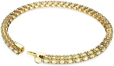 Bracelet Tennis Matrix Swarovski - Cristaux Jaune Solaire — vue 4