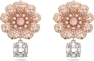 Boucles d'oreilles Connexus Swarovski en or rose