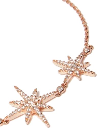 Bracelet APM Monaco Double Météorites Plaqué Or Rose — vue 2