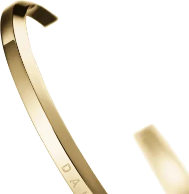 Bracelet Daniel Wellington Classic Jonc Acier Doré — vue 2