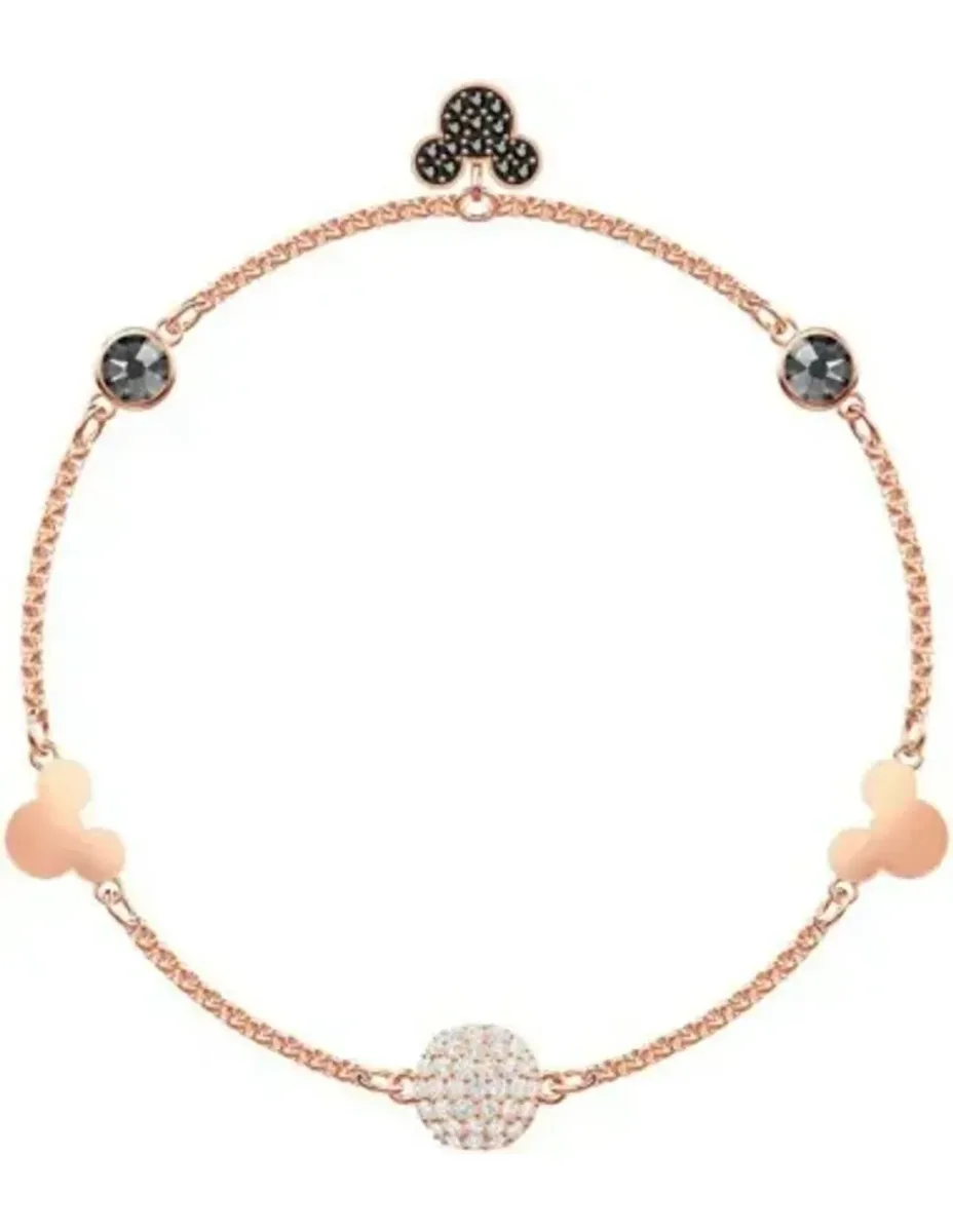 Bracelet Swarovski Remix Mickey Plaqué Or Rose