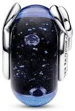 Charm Pandora Disney Murano Bleu Facetté
