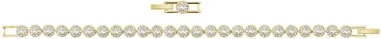 Bracelet Angelic Swarovski or jaune et cristaux blancs — vue 3
